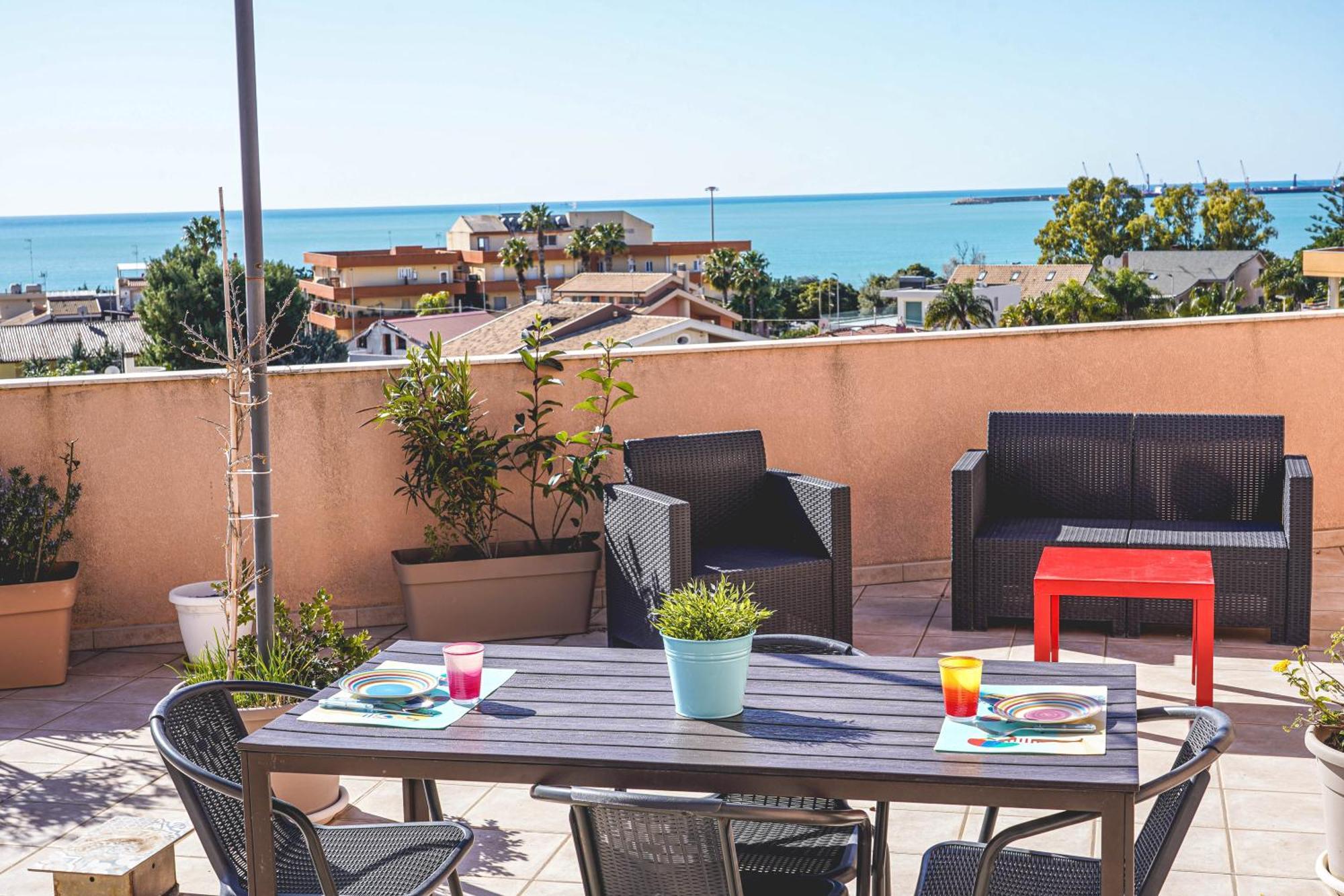 Attico Terrazza Cielomare Seaview Lejlighed Pozzallo Eksteriør billede
