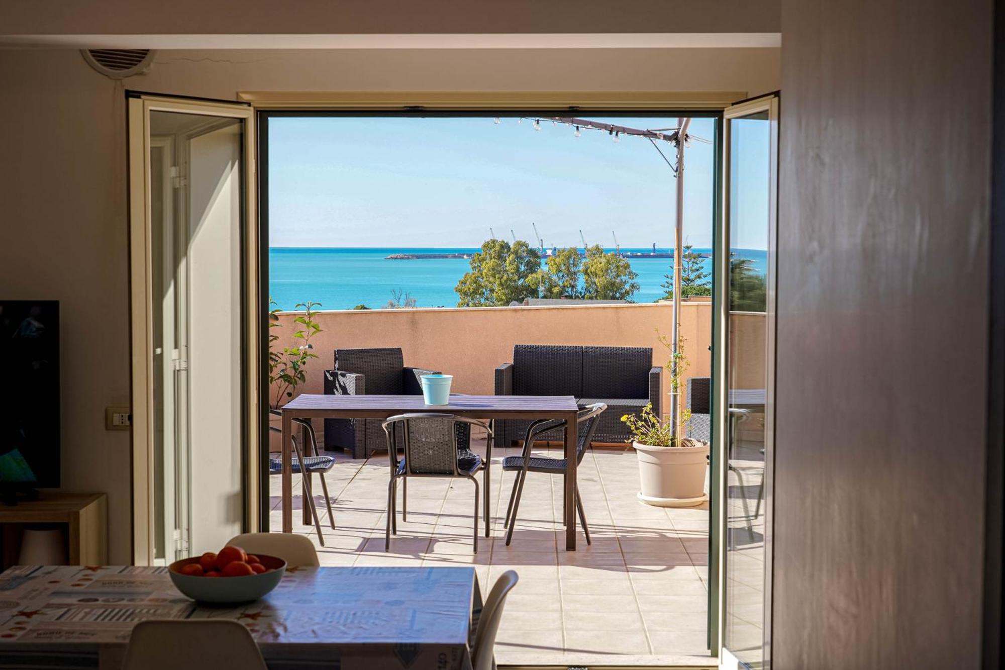 Attico Terrazza Cielomare Seaview Lejlighed Pozzallo Eksteriør billede